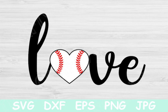 Download Baseball Heart Svg Cut Files for Cricut - Heart Collection